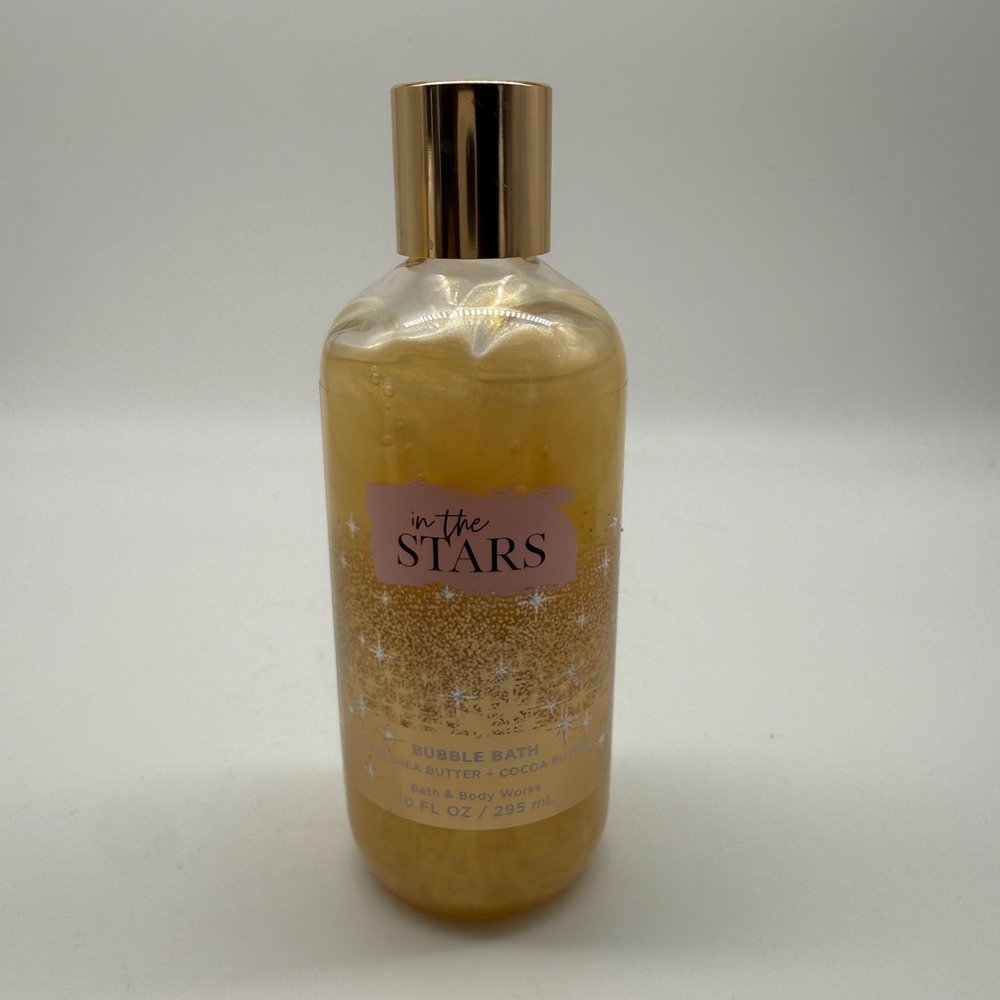 Bath & Body Works In The Stars Bubble Bath 10oz Gold Shimmer Shea Butter